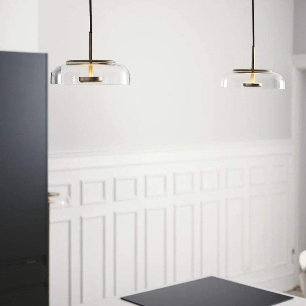 Nowoczesna Lampa Wisząca ze Szklanym Kloszem
