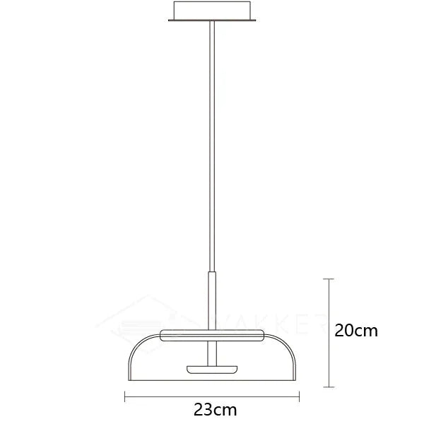 Nowoczesna Lampa Wisząca ze Szklanym Kloszem