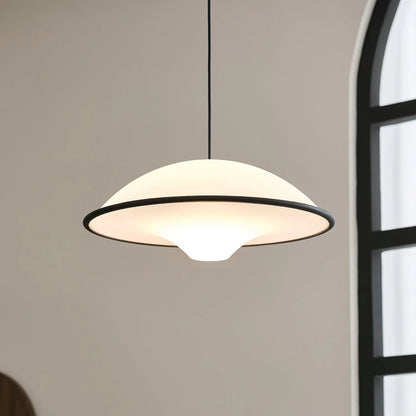 Nowoczesna Lampa Wisząca – Minimalistyczny Design z Owalnym Kloszem