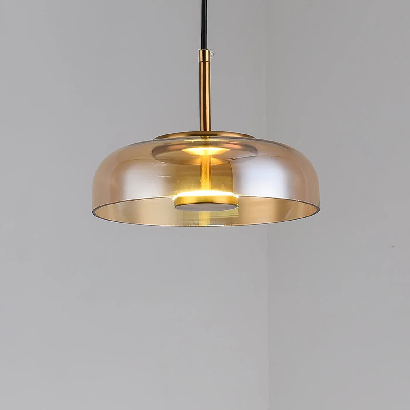 Nowoczesna Lampa Wisząca ze Szklanym Kloszem