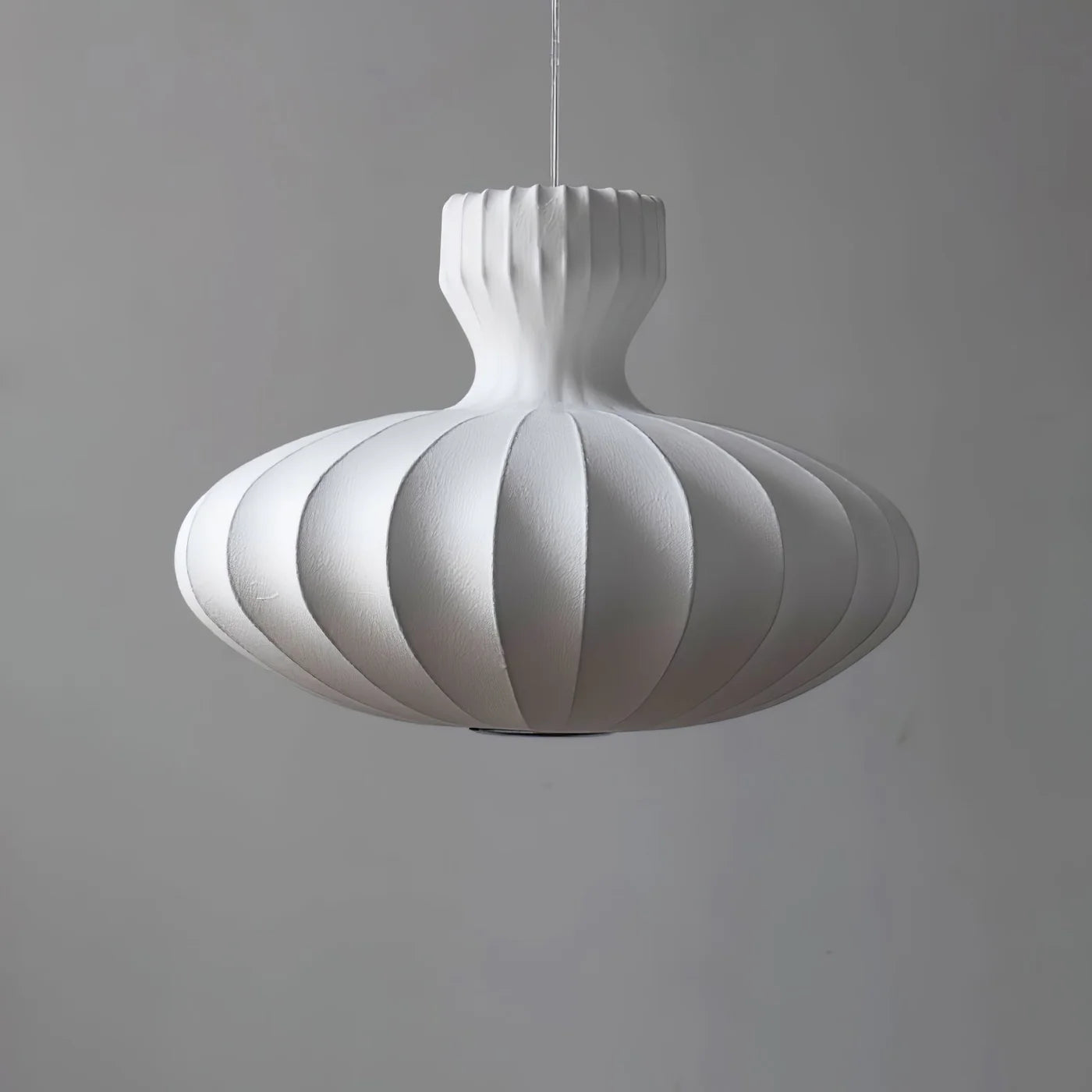 Designerska Lampa Wisząca w Stylu Lampionu z Tekstylnym Kloszem