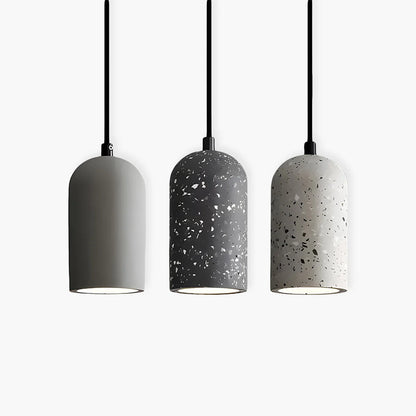 Industrialne Lampy Wiszące z Kloszem Betonowym / Terrazzo – Minimalistyczny Styl Loft