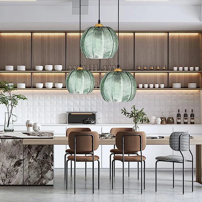 Szklana Lampa Wisząca w Formie Kuli