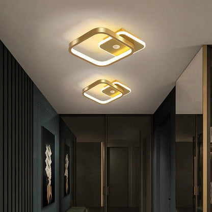 Nowoczesna Lampa Sufitowa LED z Geometrycznym Kształtem