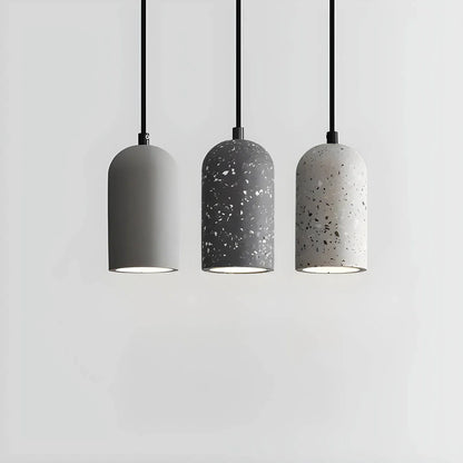Industrialne Lampy Wiszące z Kloszem Betonowym / Terrazzo – Minimalistyczny Styl Loft