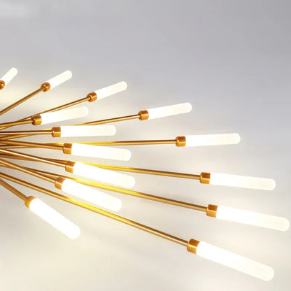 Nowoczesny żyrandol sufitowy LED - minimalistyczny design w stylu promieni słonecznych