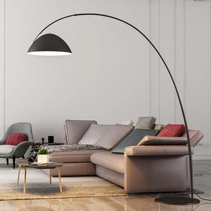 Wysoka Geometryczna Lampa Podłogowa Łukowa