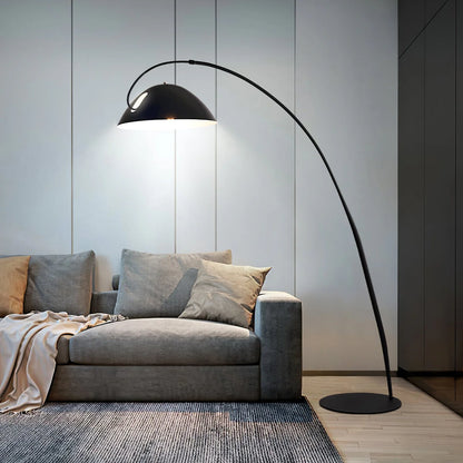 Wysoka Geometryczna Lampa Podłogowa Łukowa