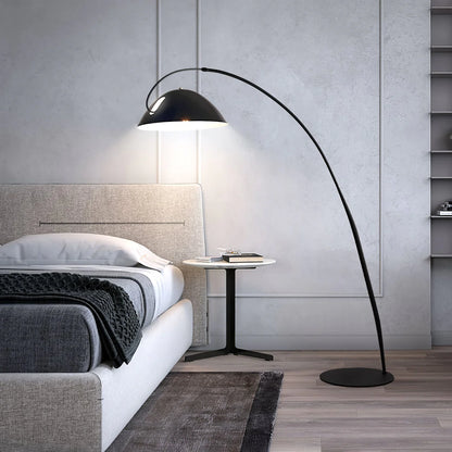 Wysoka Geometryczna Lampa Podłogowa Łukowa