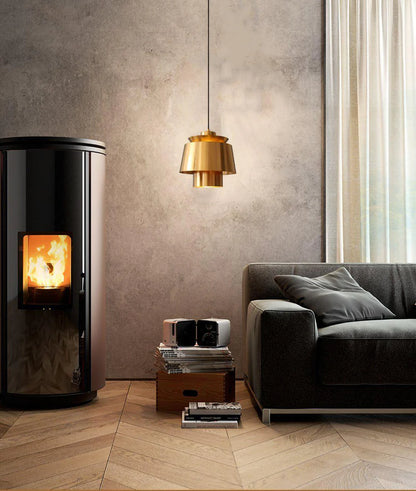 Nowoczesna lampa wisząca LED metalowy klosz designerskie oświetlenie do jadalni i salonu