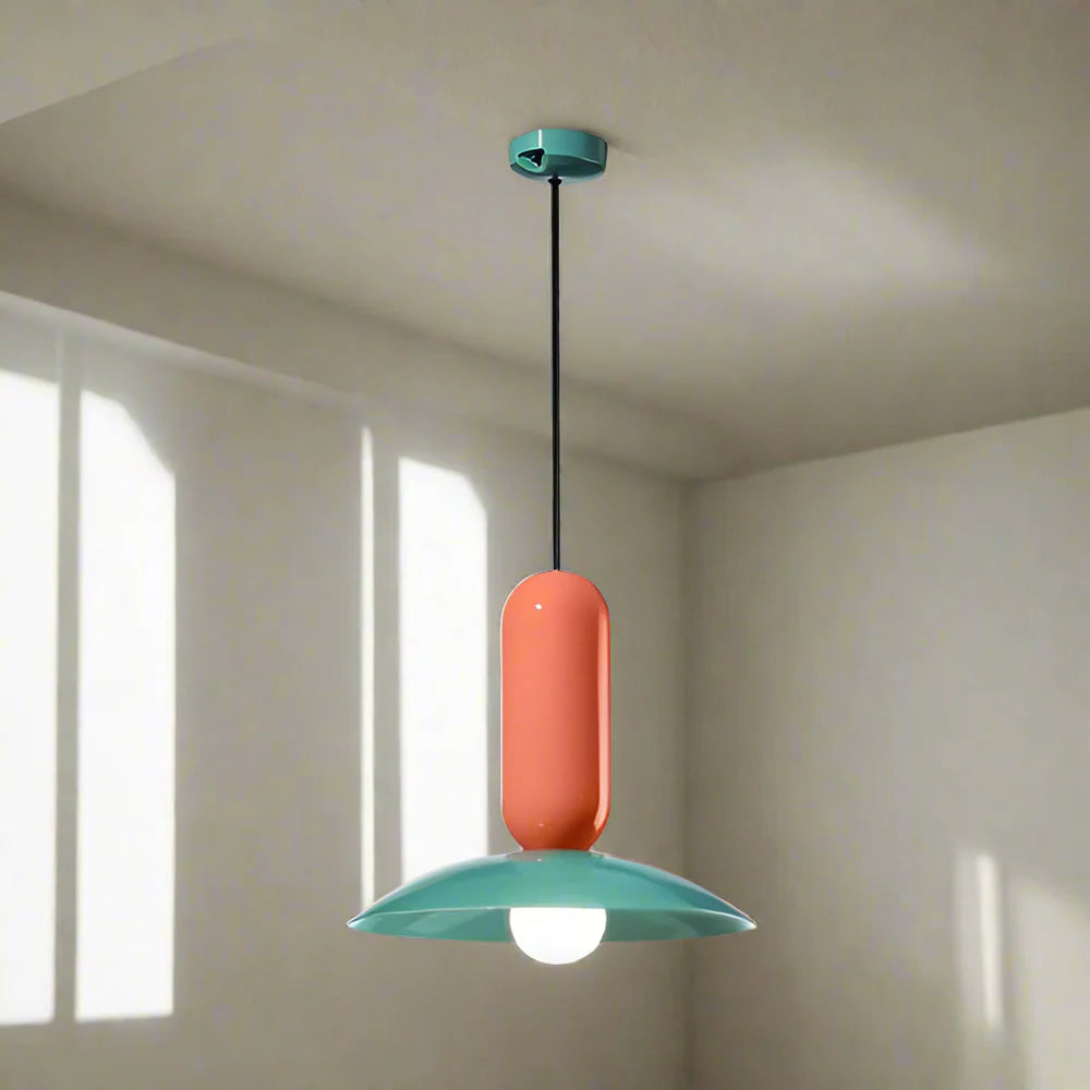 Kolorowa Lampa Wisząca w Stylu Retro-Nowoczesnym