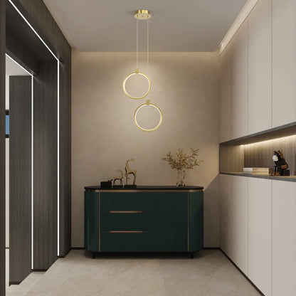 Nowoczesna Lampa Wisząca LED w Geometrycznym Stylu