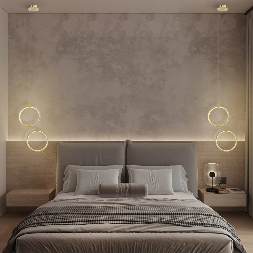 Nowoczesna Lampa Wisząca LED w Geometrycznym Stylu