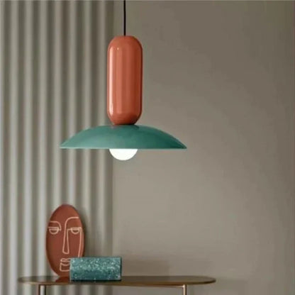 Kolorowa Lampa Wisząca w Stylu Retro-Nowoczesnym