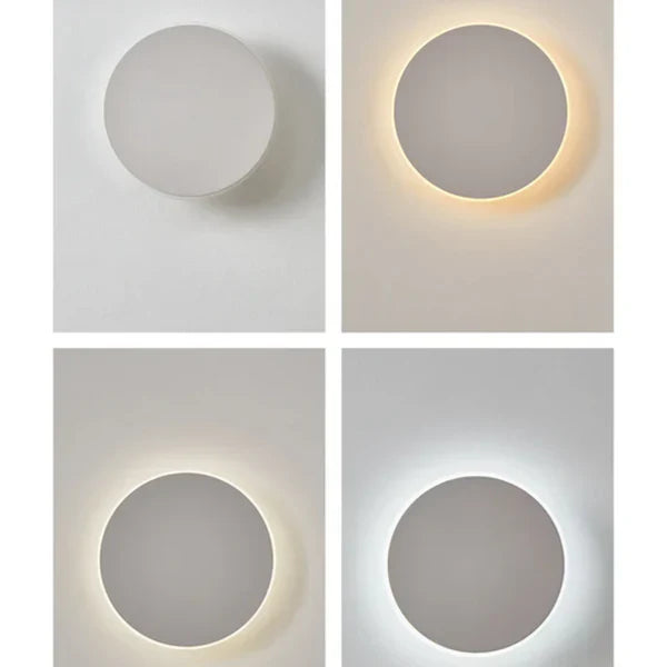 Nowoczesny okrągły kinkiet LED – minimalistyczne oświetlenie elewacyjne