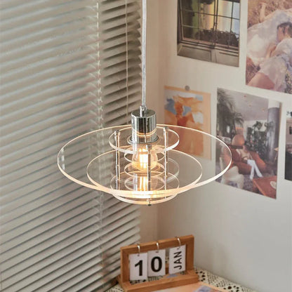 Nowoczesna Warstwowa Wisząca Lampa Akrylowa