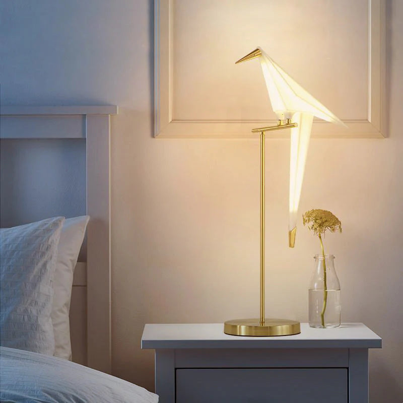 Lampa Origami Ptak | Nowoczesna dekoracyjna lampa stołowa i podłogowa