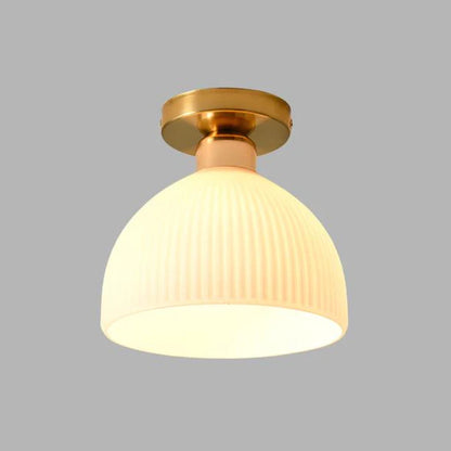 Nowoczesna Lampa Plafon Sufitowy z Mlecznego Szkła