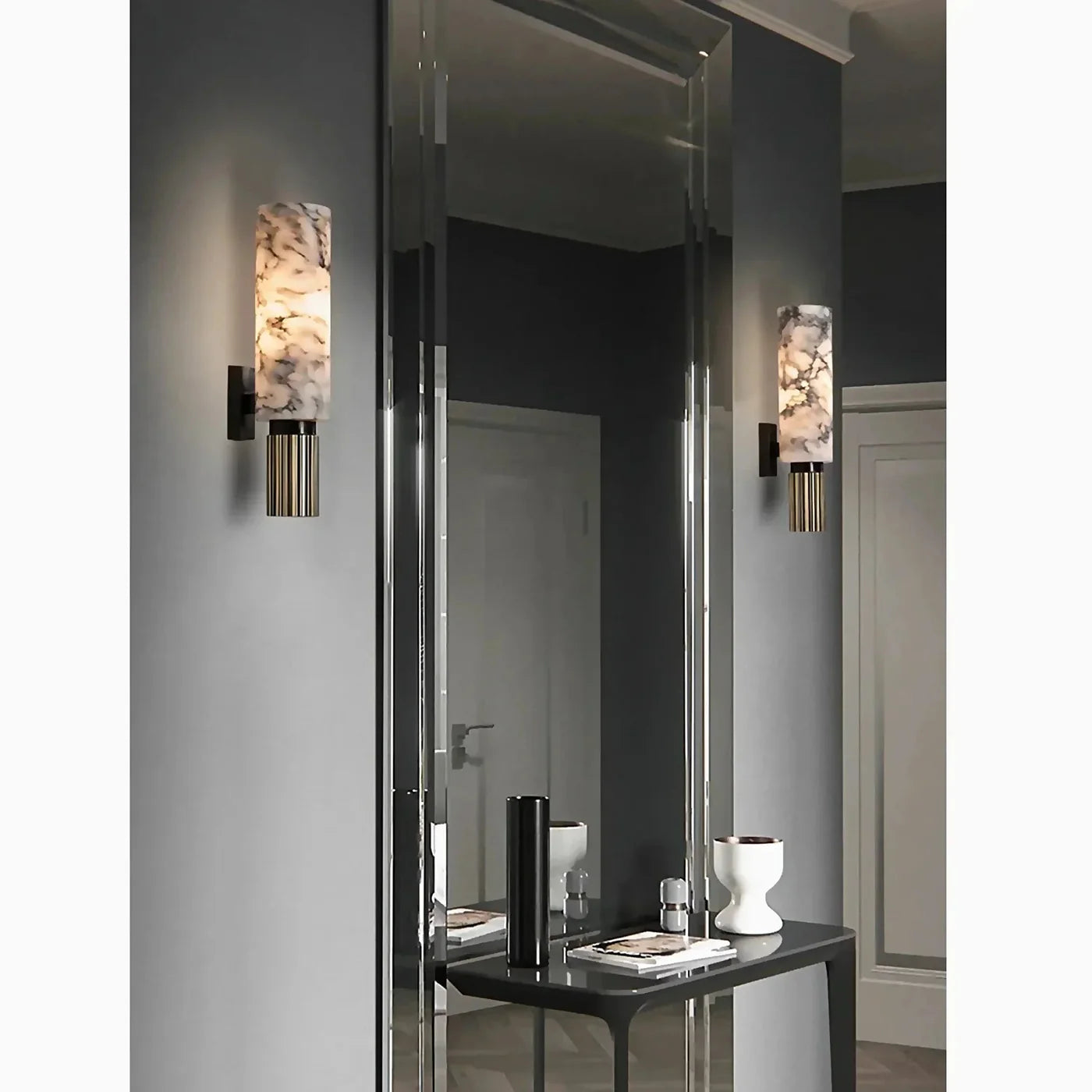 Ścienna Lampa z Efektem Marmuru – Elegancja i Nowoczesność