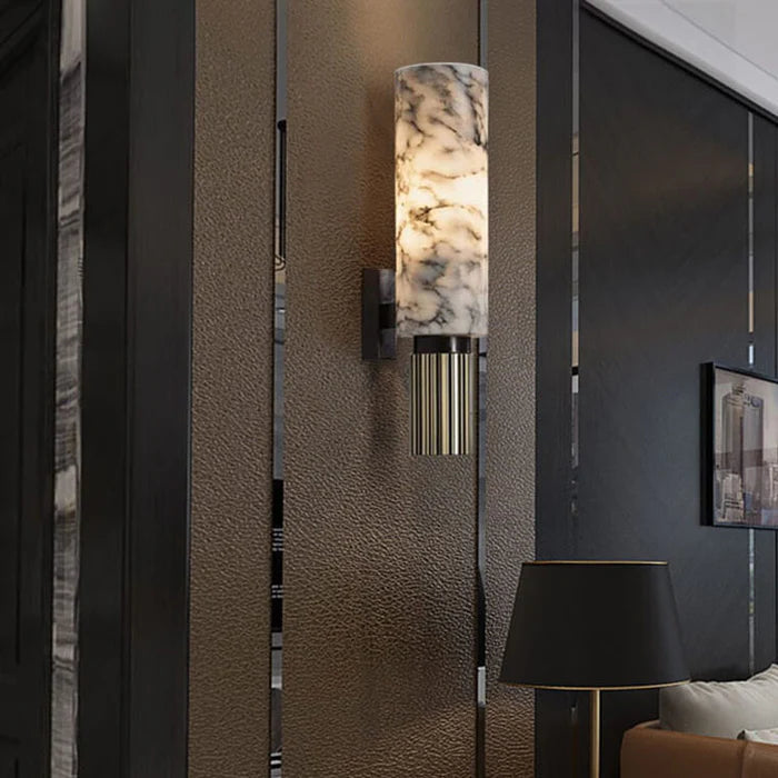 Ścienna Lampa z Efektem Marmuru – Elegancja i Nowoczesność