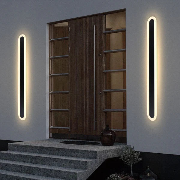 Nowoczesny długi kinkiet LED – designerskie oświetlenie ścienne do wnętrz i na zewnątrz