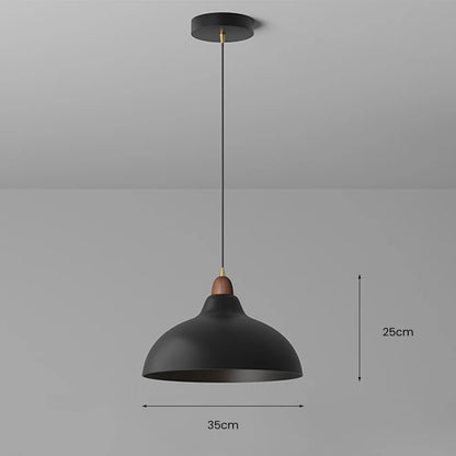 Nowoczesna Lampa Wisząca z Akcentem Drewnianym – Minimalistyczny Design