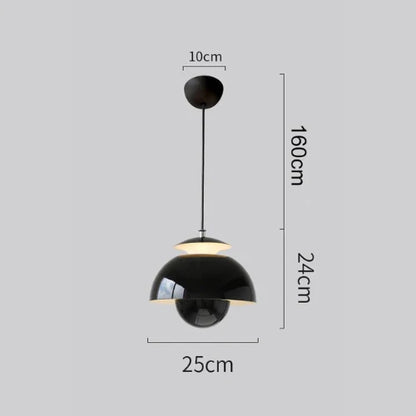 Nowoczesna lampa wisząca w stylu retro – designerski klosz sferyczny