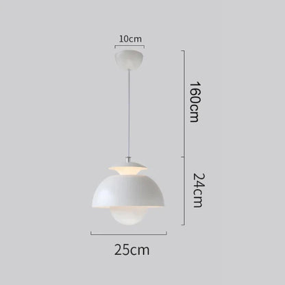 Nowoczesna lampa wisząca w stylu retro – designerski klosz sferyczny