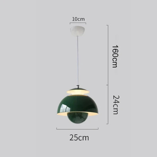 Nowoczesna lampa wisząca w stylu retro – designerski klosz sferyczny
