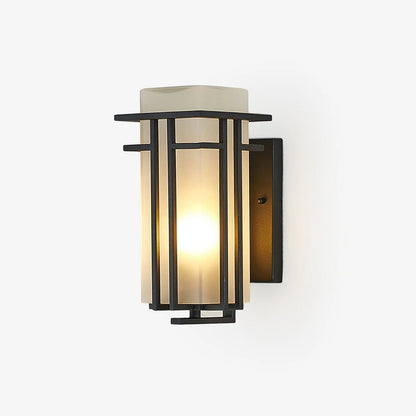 Nowoczesny kinkiet geometryczny lampa na zewnątrz – styl art déco