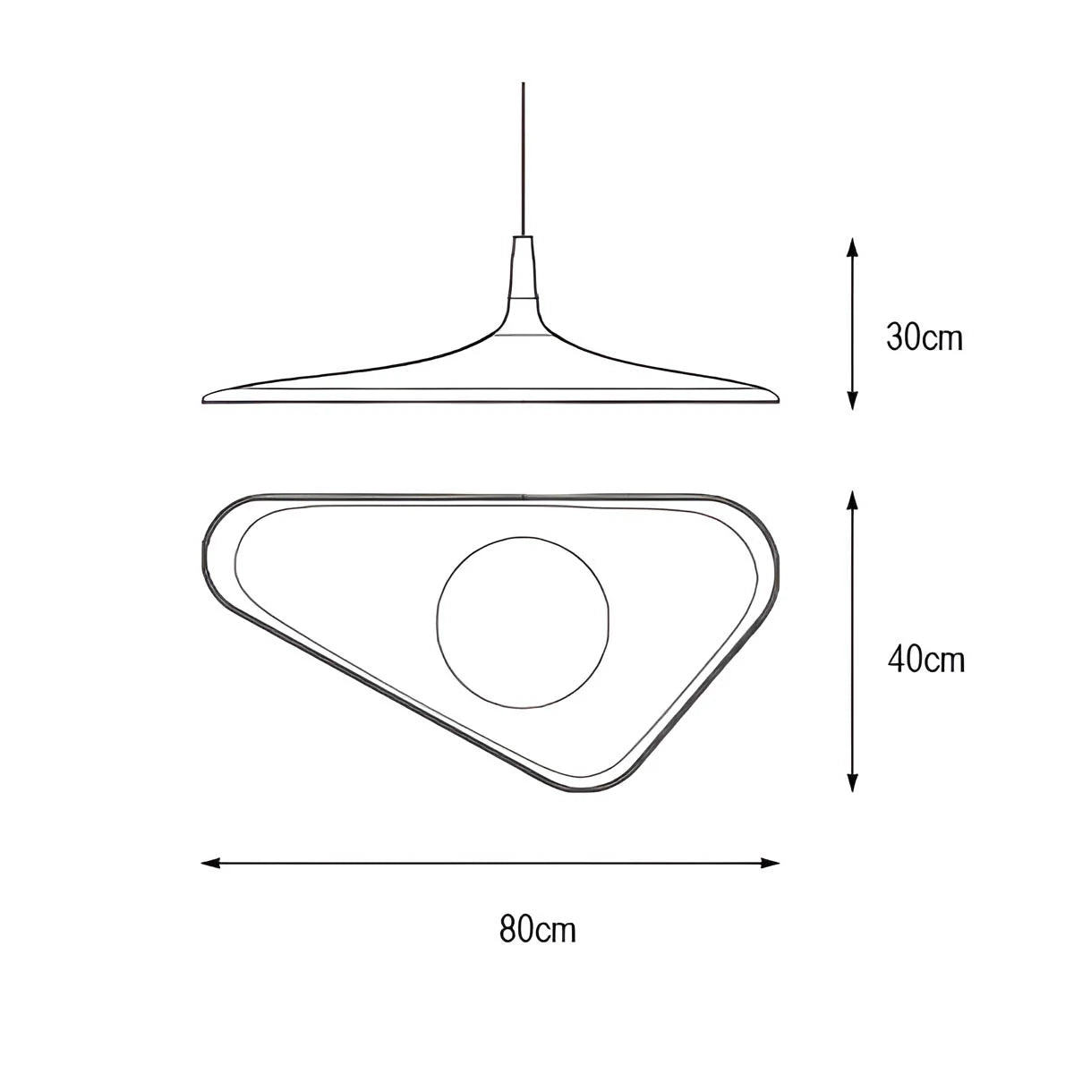Nowoczesna Lampa Wisząca LED – Futurystyczny Design w Stylu Minimalistycznym