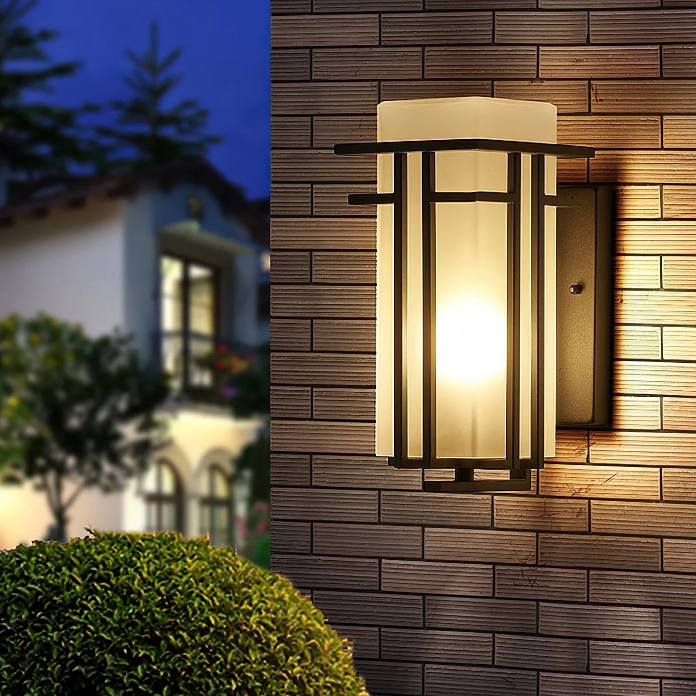 Nowoczesny kinkiet geometryczny lampa na zewnątrz – styl art déco