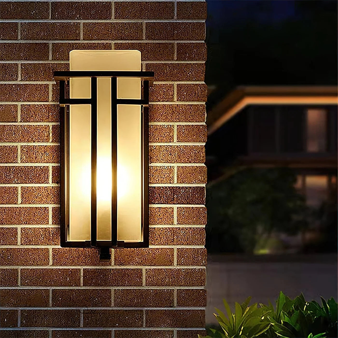 Nowoczesny kinkiet geometryczny lampa na zewnątrz – styl art déco