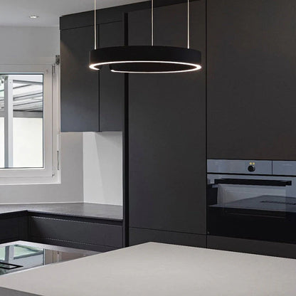 Nowoczesny żyrandol LED w kształcie pierścienia – elegancka okrągła lampa sufitowa