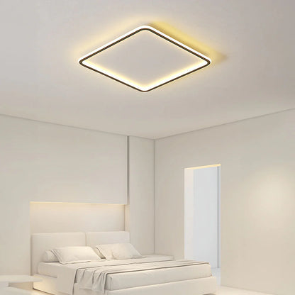 Nowoczesna kwadratowa lampa sufitowa LED – minimalistyczny design