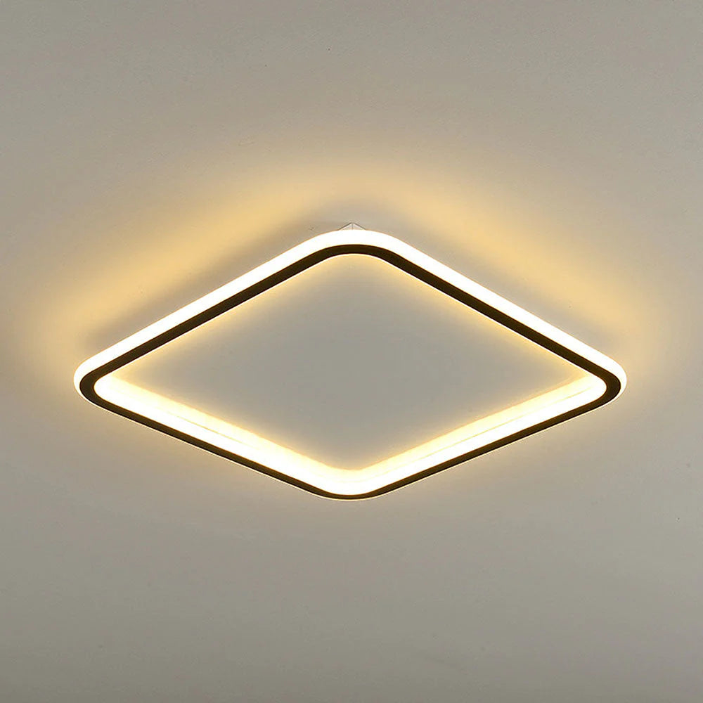 Nowoczesna kwadratowa lampa sufitowa LED – minimalistyczny design