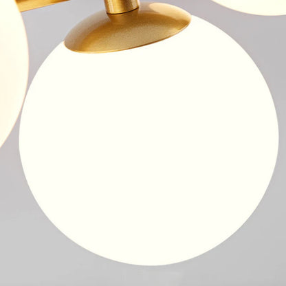 Nowoczesna lampa wisząca z kulistymi kloszami