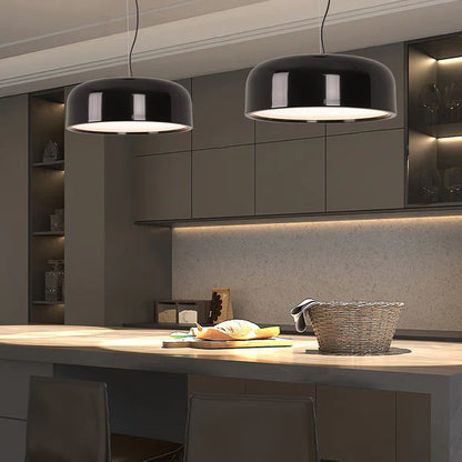 Nowoczesna Lampa Wisząca LED w Kształcie Dysku