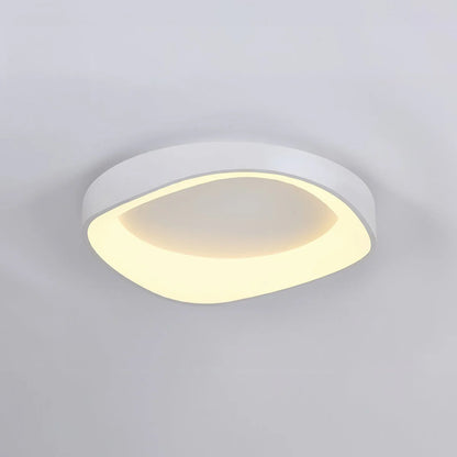 Skandynawska lampa sufitowa LED – Nowoczesna lampa natynkowa z efektem drewna