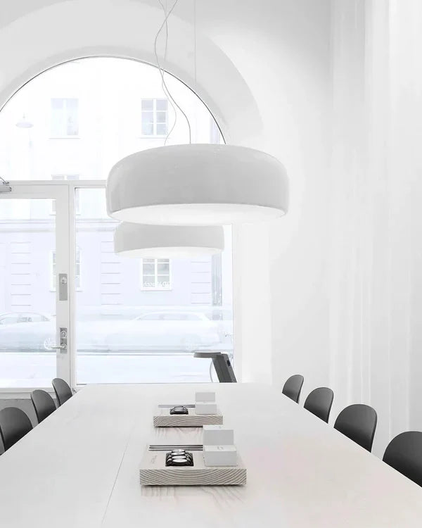 Nowoczesna Lampa Wisząca LED w Kształcie Dysku