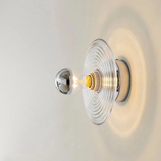 Nowoczesna Lampa Ścienna ze Szklanym Kloszem