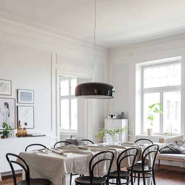 Nowoczesna Lampa Wisząca LED w Kształcie Dysku