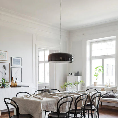 Nowoczesna Lampa Wisząca LED w Kształcie Dysku