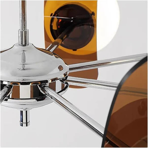 Lampa Wisząca Żyrandol Retro Modern z Kloszami Kuli Bauhaus
