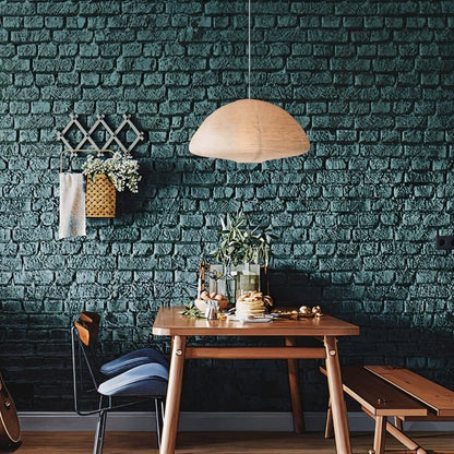 Nowoczesna Lampa Wisząca z Papieru z Delikatnym Prążkowaniem  – Minimalistyczna Elegancja