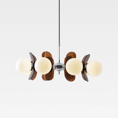 Lampa Wisząca Żyrandol Retro Modern z Kloszami Kuli Bauhaus