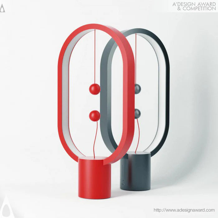 Nowoczesna lampka LED z magnetycznym włącznikiem – designerska lampa biurkowa z efektem lewitacji