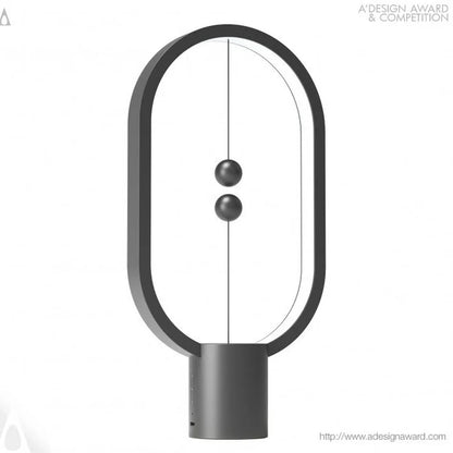 Nowoczesna lampka LED z magnetycznym włącznikiem – designerska lampa biurkowa z efektem lewitacji