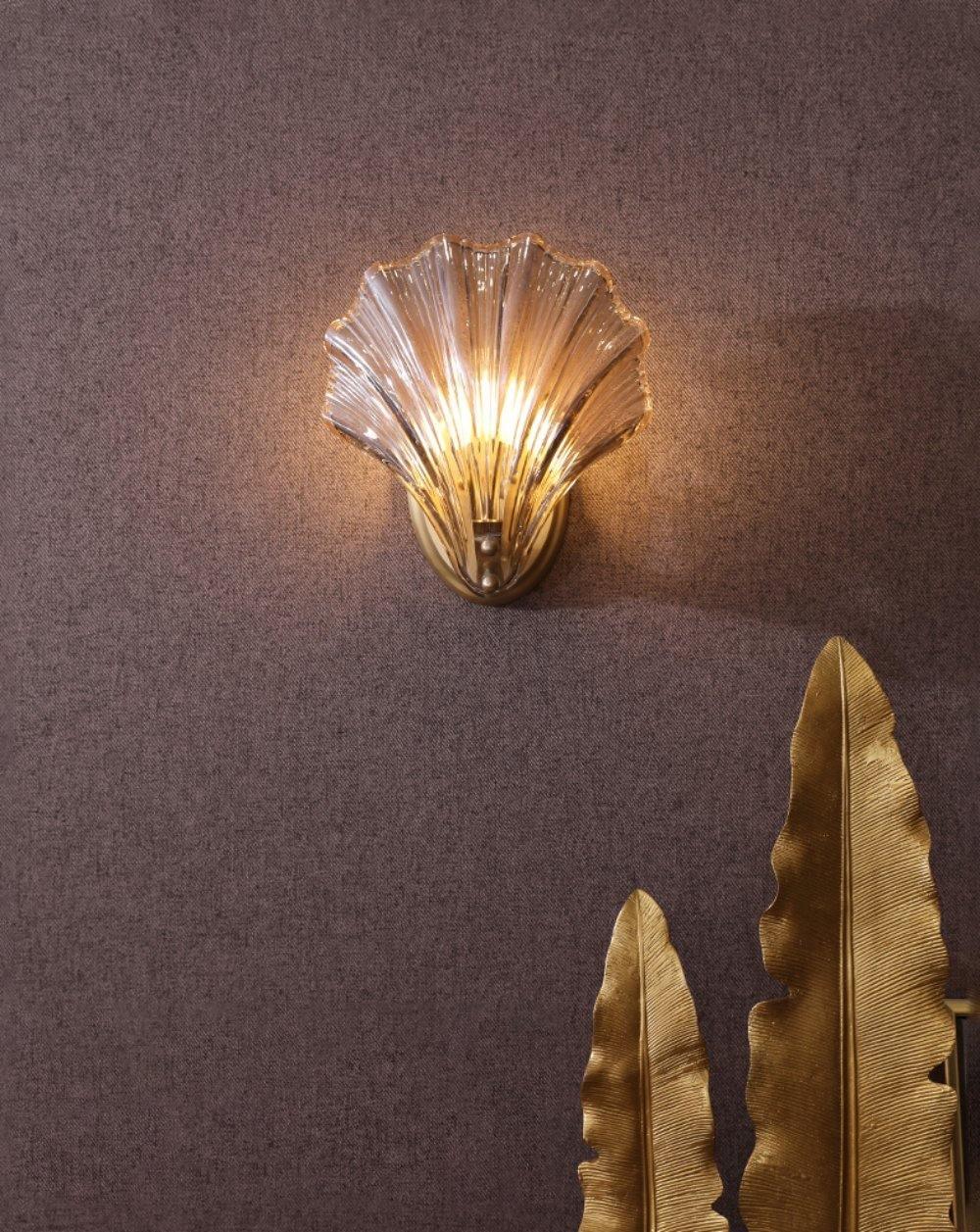 Kinkiet Ścienny Lampa LED w Kształcie Muszli