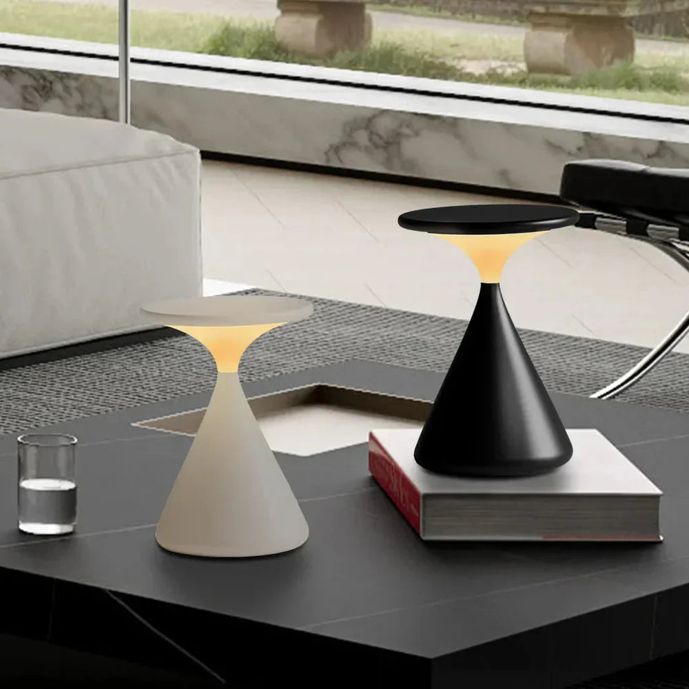 Lampa stołowa LED ładowalna z efektem lewitacji – nowoczesna, wodoodporna